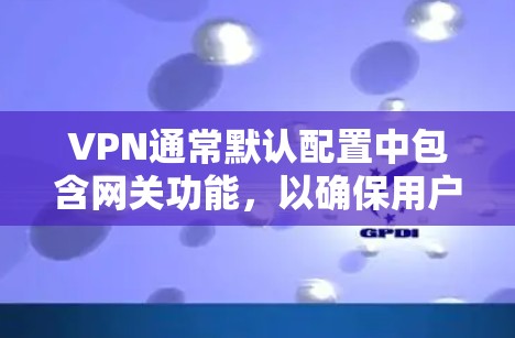 VPN通常默认配置中包含网关功能，以确保用户能够安全地连接到外部网络资源。以下是关于VPN网关详细说明