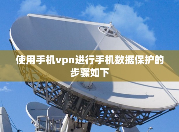 使用手机vpn进行手机数据保护的步骤如下