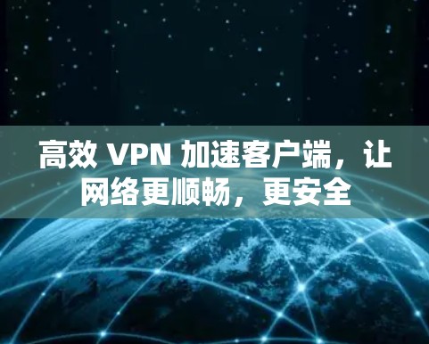 高效 VPN 加速客户端，让网络更顺畅，更安全