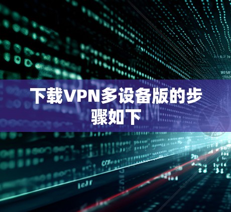 下载VPN多设备版的步骤如下