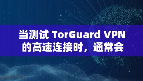 当测试 TorGuard VPN 的高速连接时,通常会关注以下几个方面 当测试 TorGuard VPN 的高速连接时,通常会关注以下几个方面