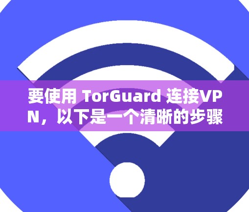 要使用 TorGuard 连接VPN，以下是一个清晰的步骤指南