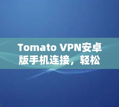 Tomato VPN安卓版手机连接，轻松实现VPN连接的便捷方式